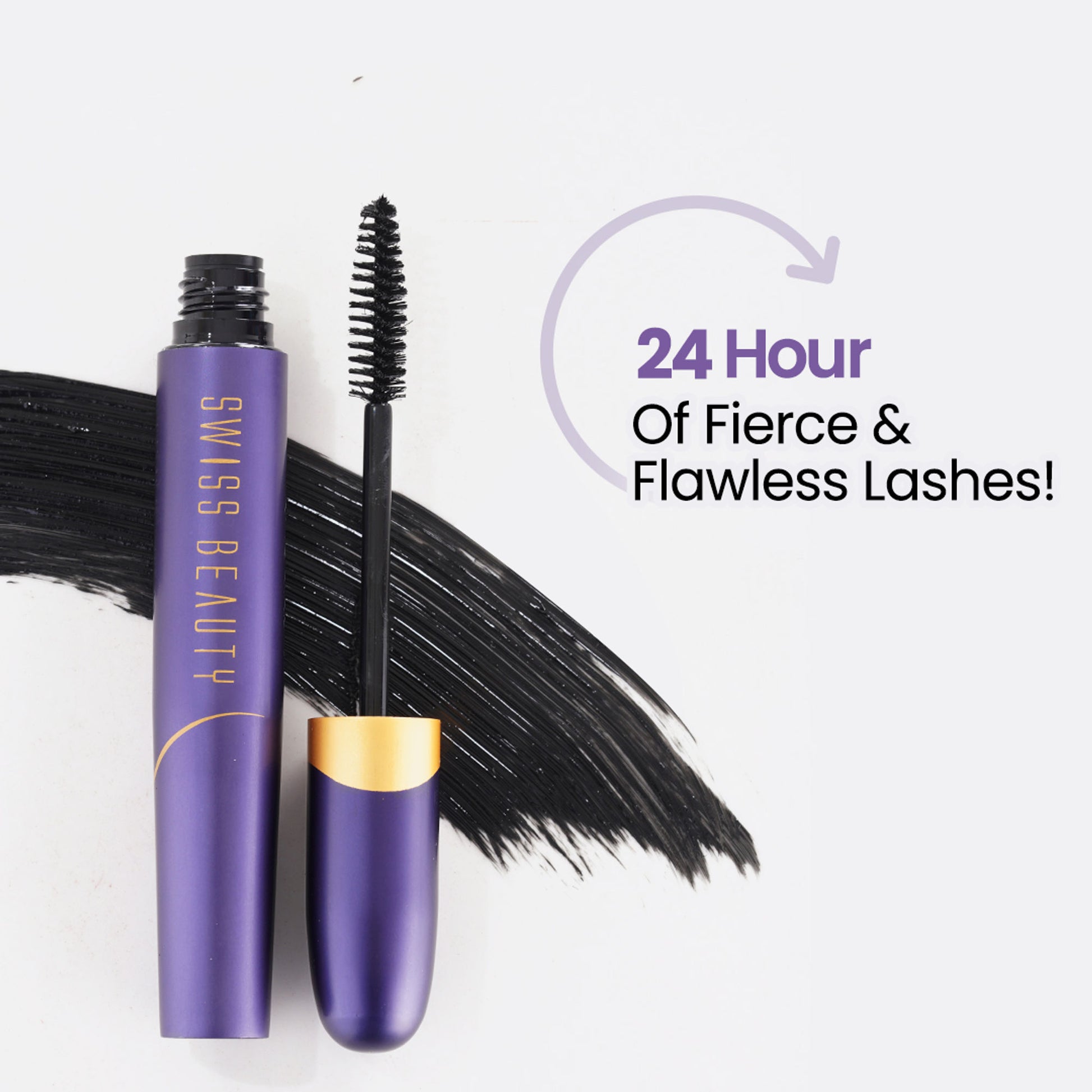 Swiss Beauty Bold Eyes Super Lash Mascara Waterproof - Black