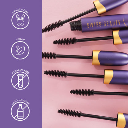 Swiss Beauty Bold Eyes Super Lash Mascara Waterproof - Black