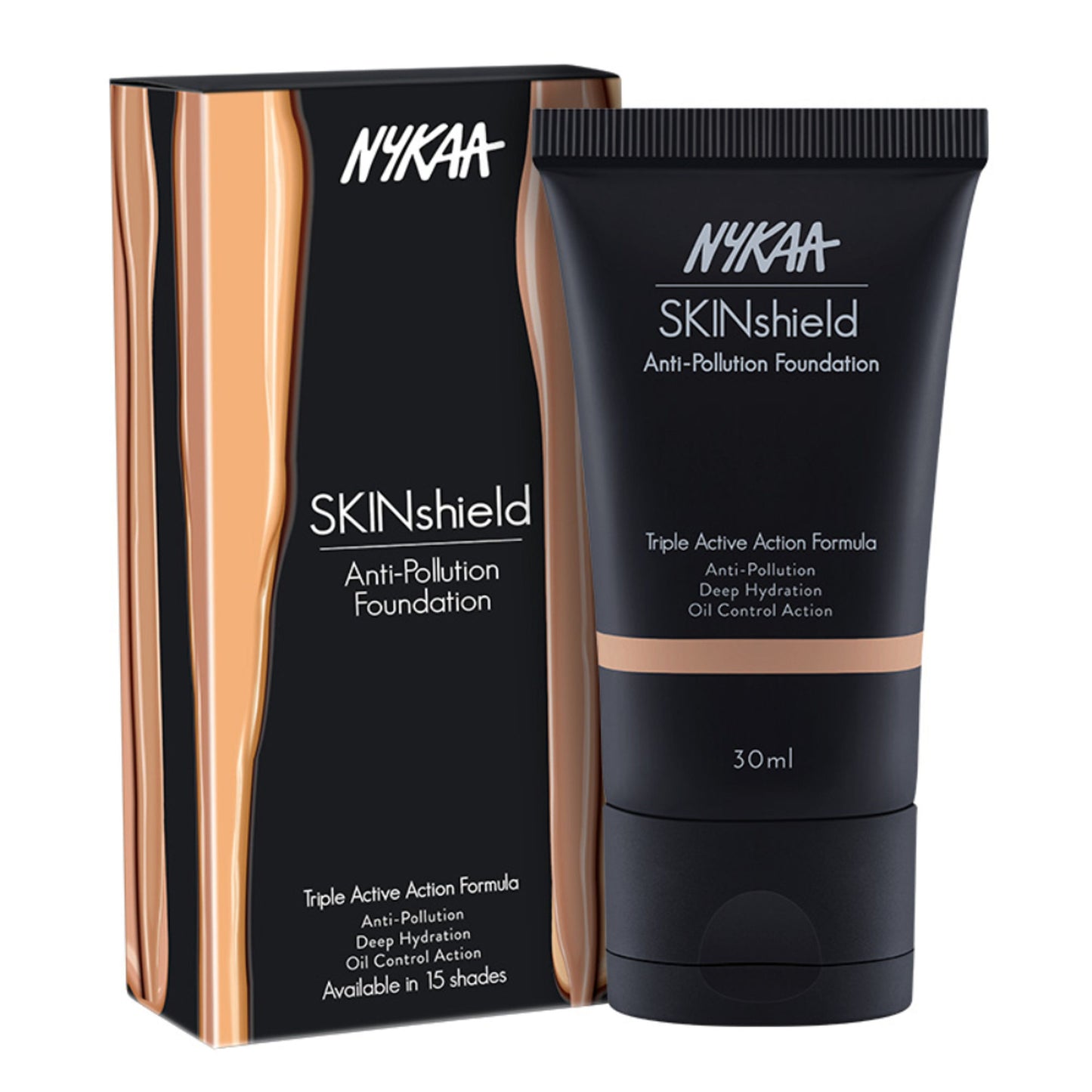 Nykaa Cosmetics SkinShield Anti-Pollution Matte Foundation - Warm Nude 06