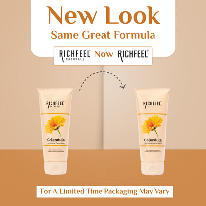 Richfeel Anti Acne Face Wash - Prevents Breakouts, Soothes & Replenishes Acne-Prone Skin
