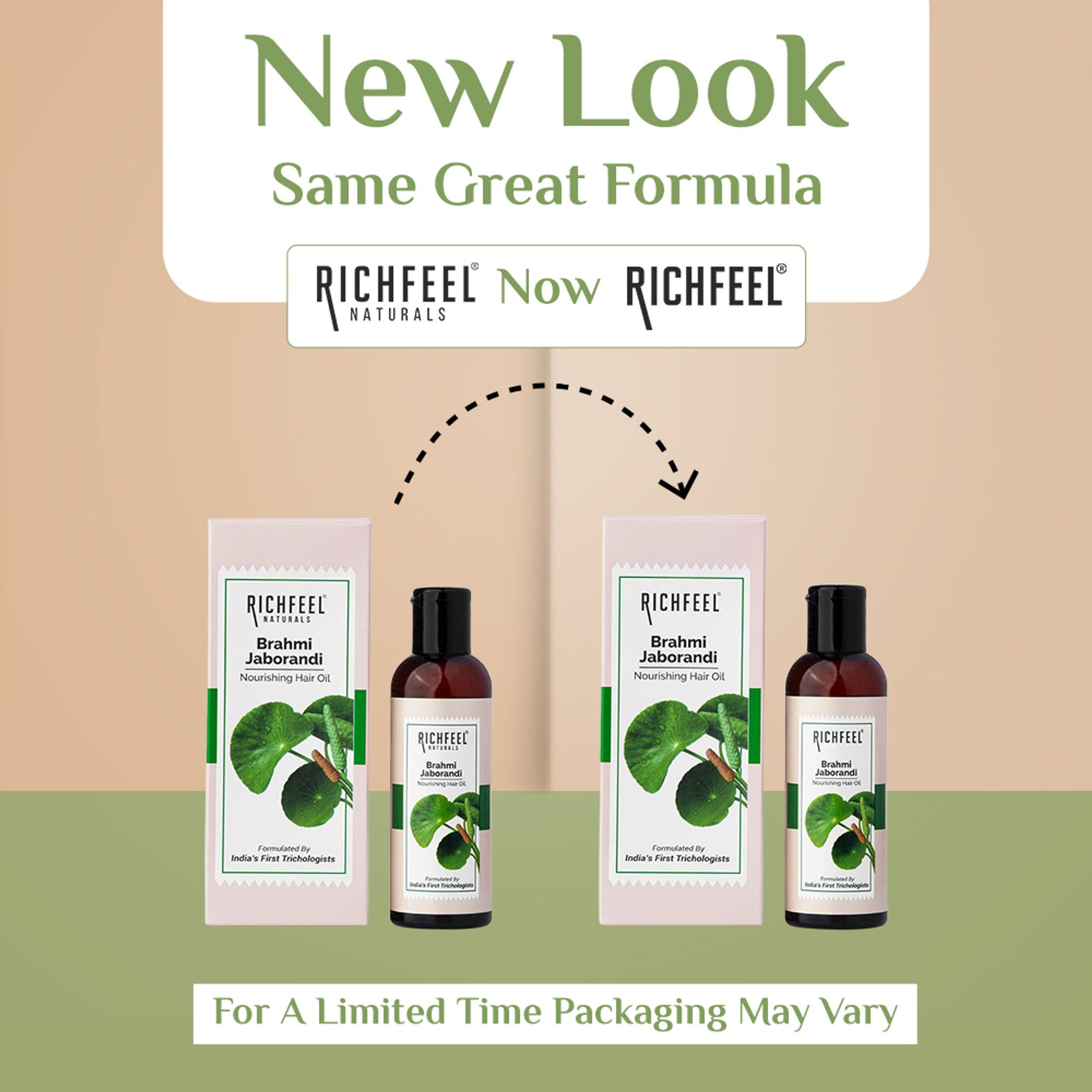 Richfeel Brahmi Jaborandi Hair Oil - Strengthens, Nourishes, Promotes Growth & Soothes Scalp
