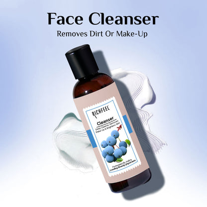 Richfeel Gentle Face Cleanser for Dry to Normal, Sensitive Skin - Hydrating, Removes Dirt & Makeup