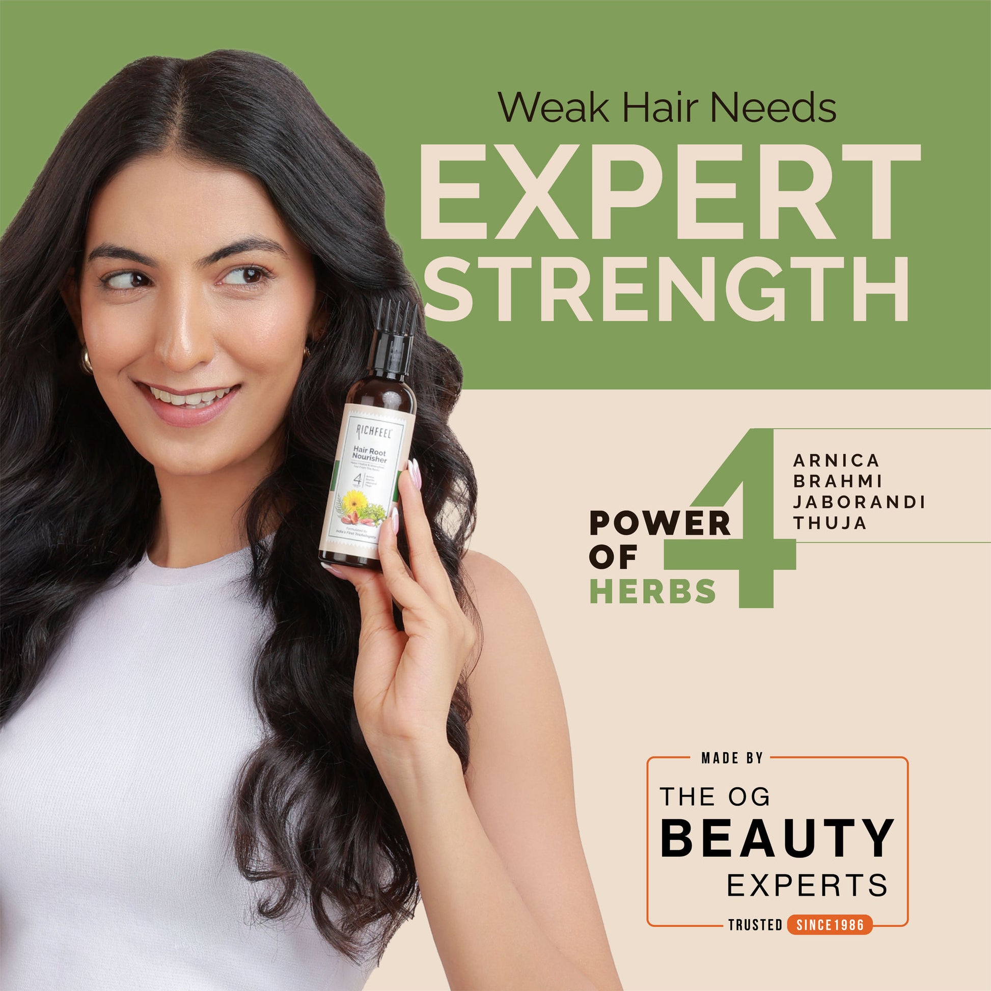 Richfeel Hair Nourisher Oil - Hair Fall Control & Growth Treatment, Trichologist-Developed Formula