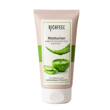 Richfeel Aloe Moisturizer-Lightweight & Hydrating, Non-Sticky, Absorbs Instantly, For All Skin Types