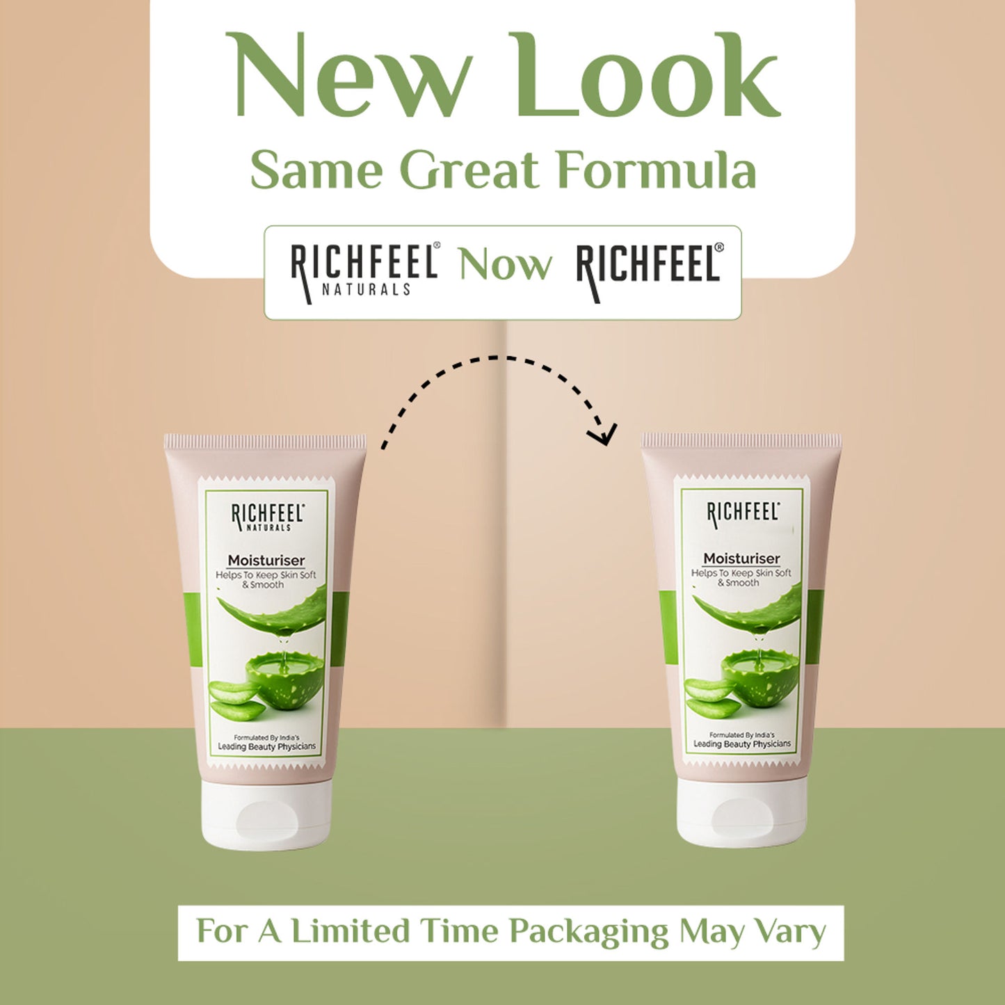 Richfeel Aloe Moisturizer-Lightweight & Hydrating, Non-Sticky, Absorbs Instantly, For All Skin Types