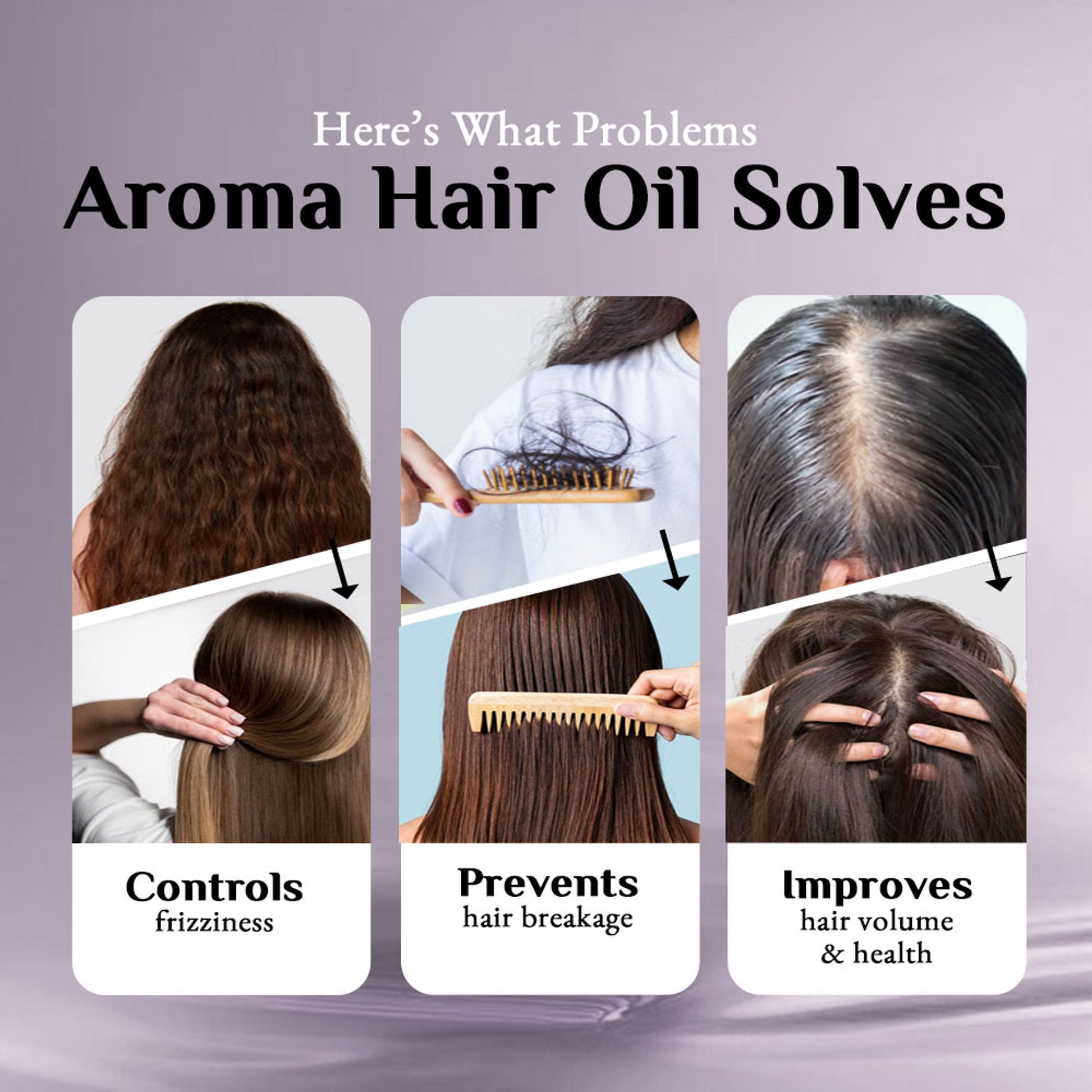 Richfeel Hair Loss Oil with Rosemary, Lavender & Grapeseed for Fall Control & Growth