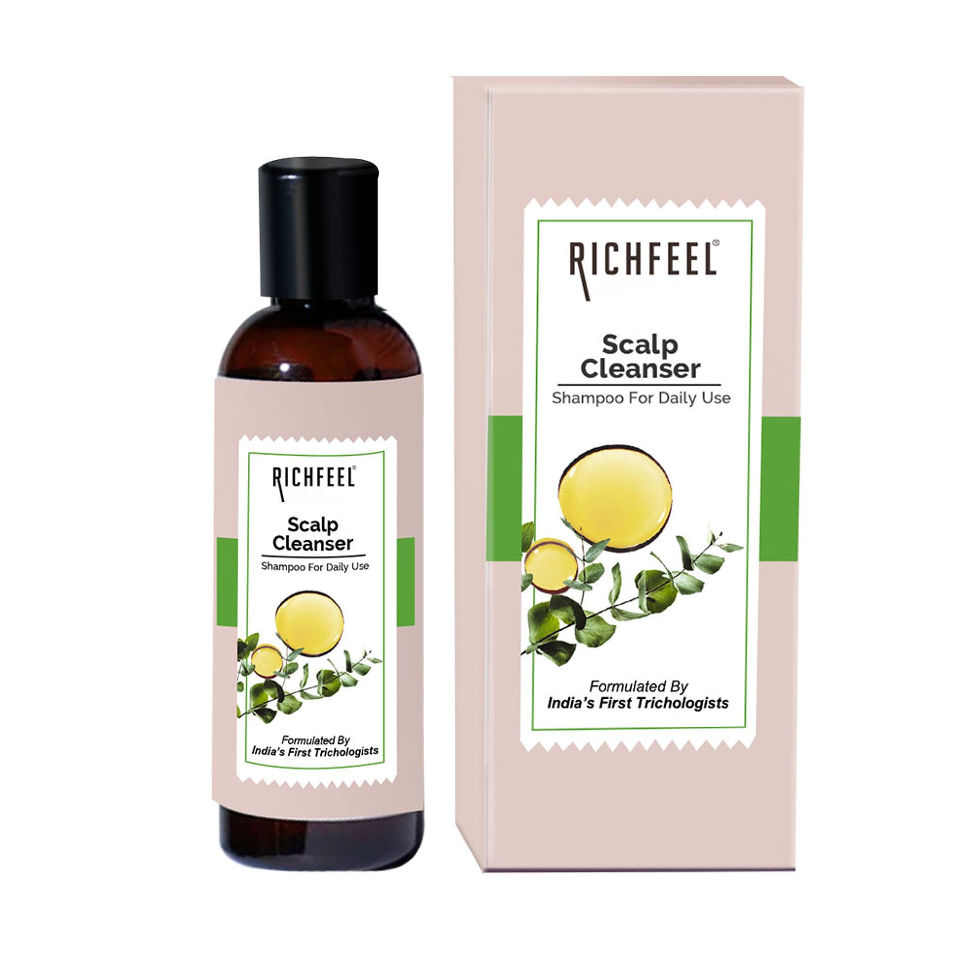 Richfeel Scalp Cleanser - Dandruff Control, Hair Fall Reduction, Soothes Irritation , Sulphate-Free