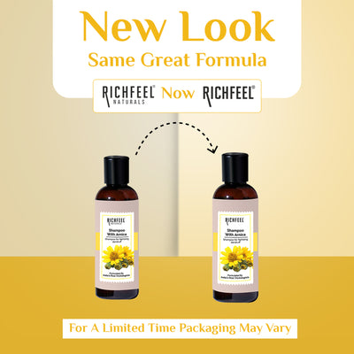 Richfeel Arnica Anti-Dandruff Shampoo - Clears Flakes, Relieves Oil, Soothes Itching