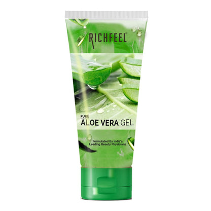 Richfeel Pure Aloe Vera Gel for Face, Skin & Hair , Ultimate Glow Gel for Men & Women