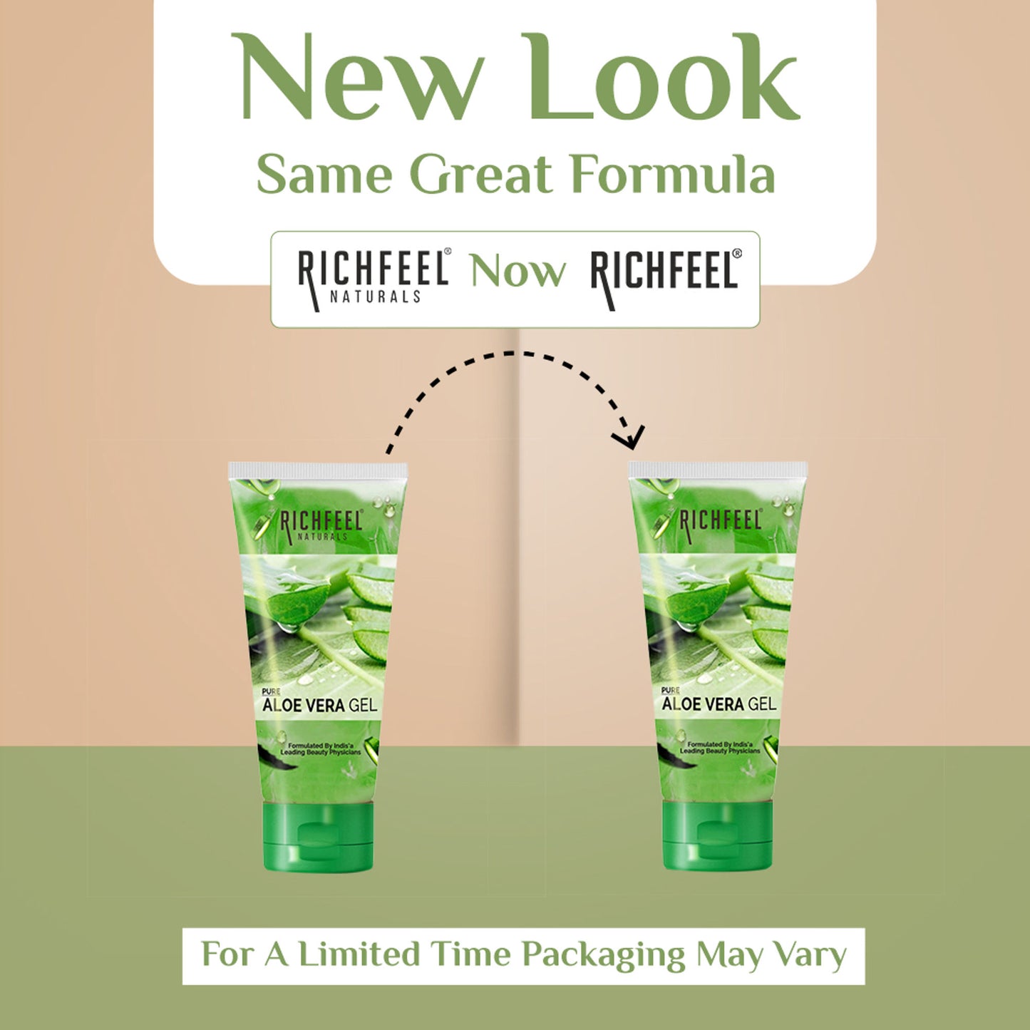 Richfeel Pure Aloe Vera Gel for Face, Skin & Hair , Ultimate Glow Gel for Men & Women