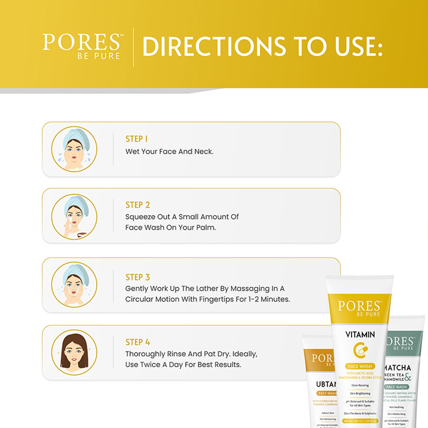 Pores Be Pure Vitamin C Face Wash For Dark Spot