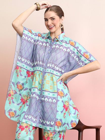 Dhiyona IE Printed Shirt & Trouser
