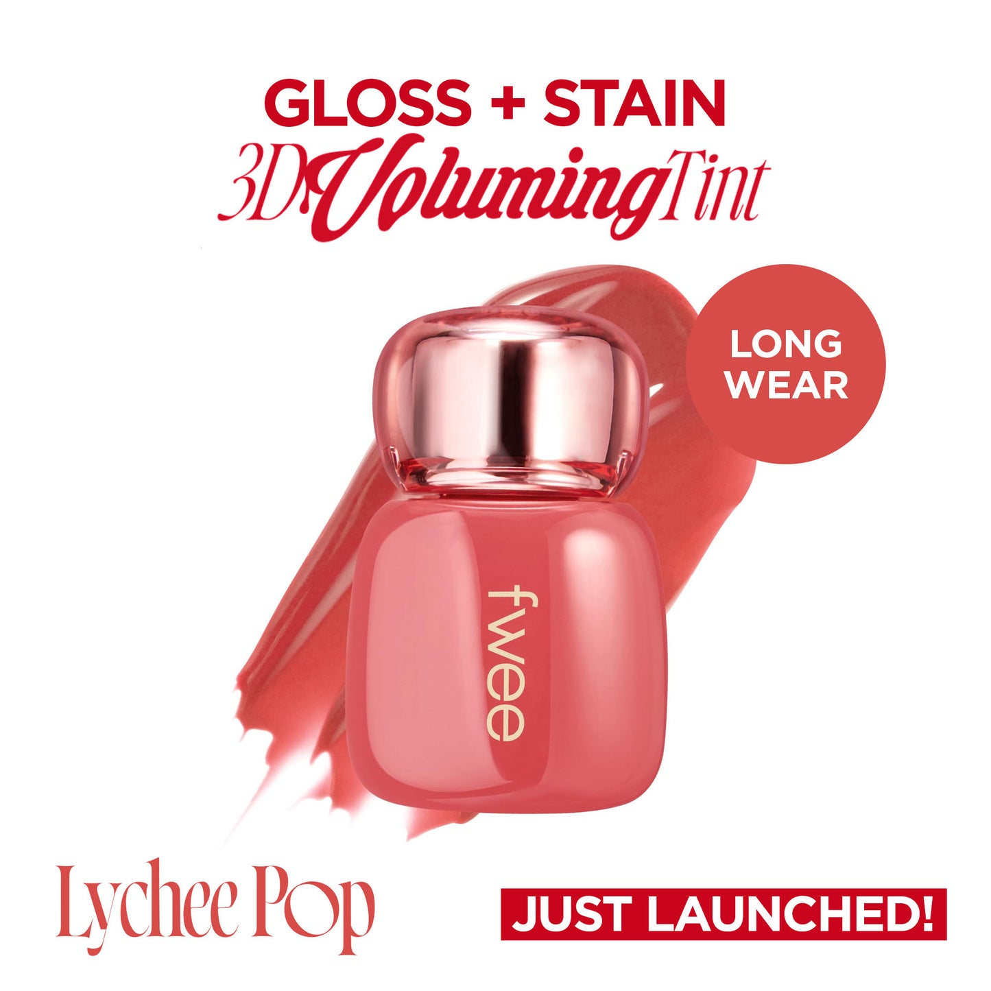 fwee 3D Voluming Tint - 08 Lychee Pop