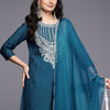 Dhiyona VA Women'sEthnic Motifs Embroidered Zari Kurta With Trousers & Dupatta