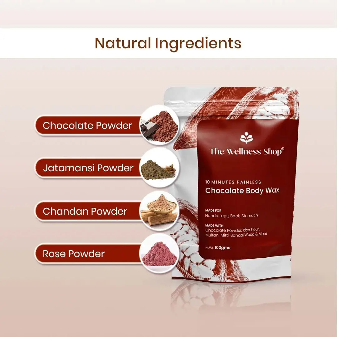 The Wellness Shop Chocolate Hair Removal Powder - Indyancart