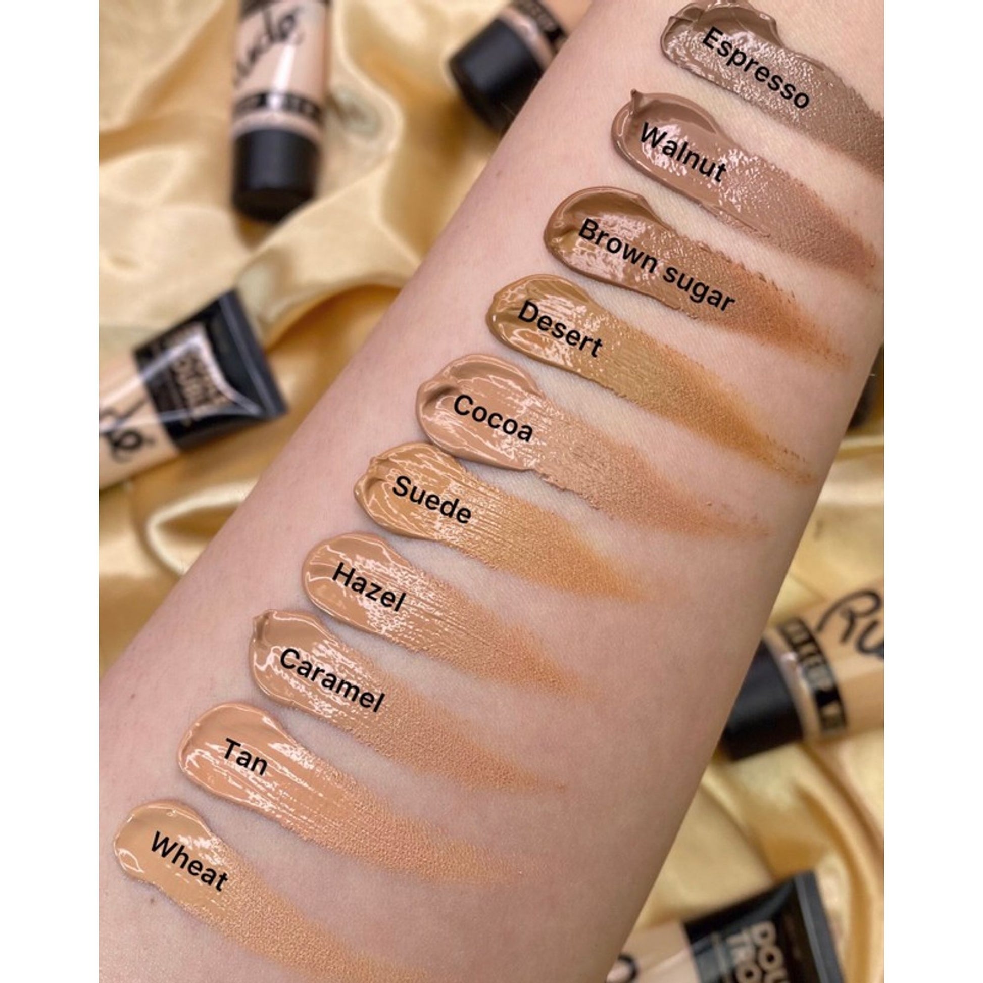 Rude Cosmetics Double Trouble Foundation + Concealer - Caramel 13