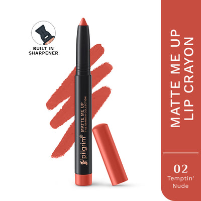 Pilgrim The Spanish Collection Matte Me Up Lip Crayon - 02 Temptin Nude