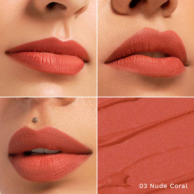 Pilgrim The Spanish Collection Matte Me Up Lip Crayon - 03 Nude Coral