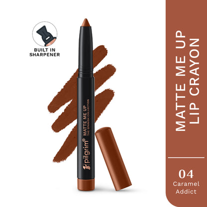 Pilgrim The Spanish Collection Matte Me Up Lip Crayon - 04 Caramel Addict