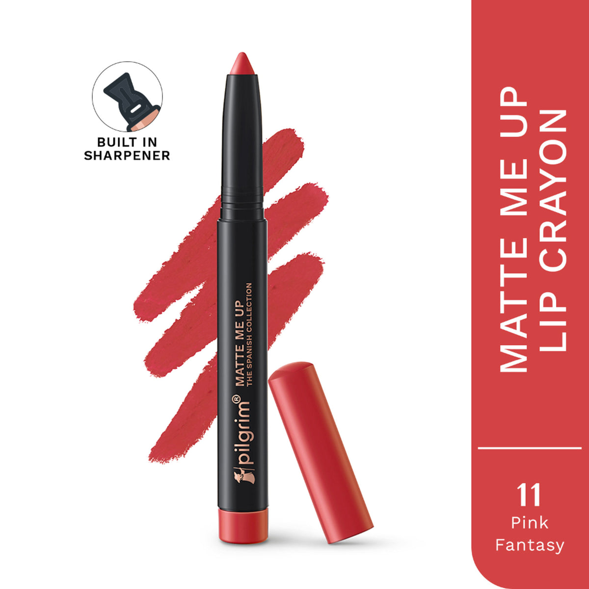 Pilgrim The Spanish Collection Matte Me Up Lip Crayon - 11 Pink Fantasy