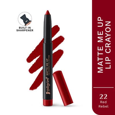 Pilgrim The Spanish Collection Matte Me Up Lip Crayon - 22 Red Rebel