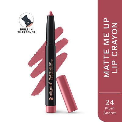 Pilgrim The Spanish Collection Matte Me Up Lip Crayon - 24 Plum Secret