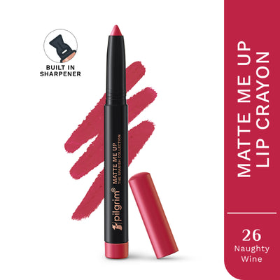 Pilgrim The Spanish Collection Matte Me Up Lip Crayon - 26 Naughty Wine