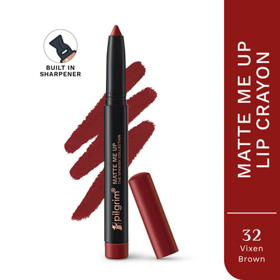 Pilgrim The Spanish Collection Matte Me Up Lip Crayon - 32 Vixen Brown