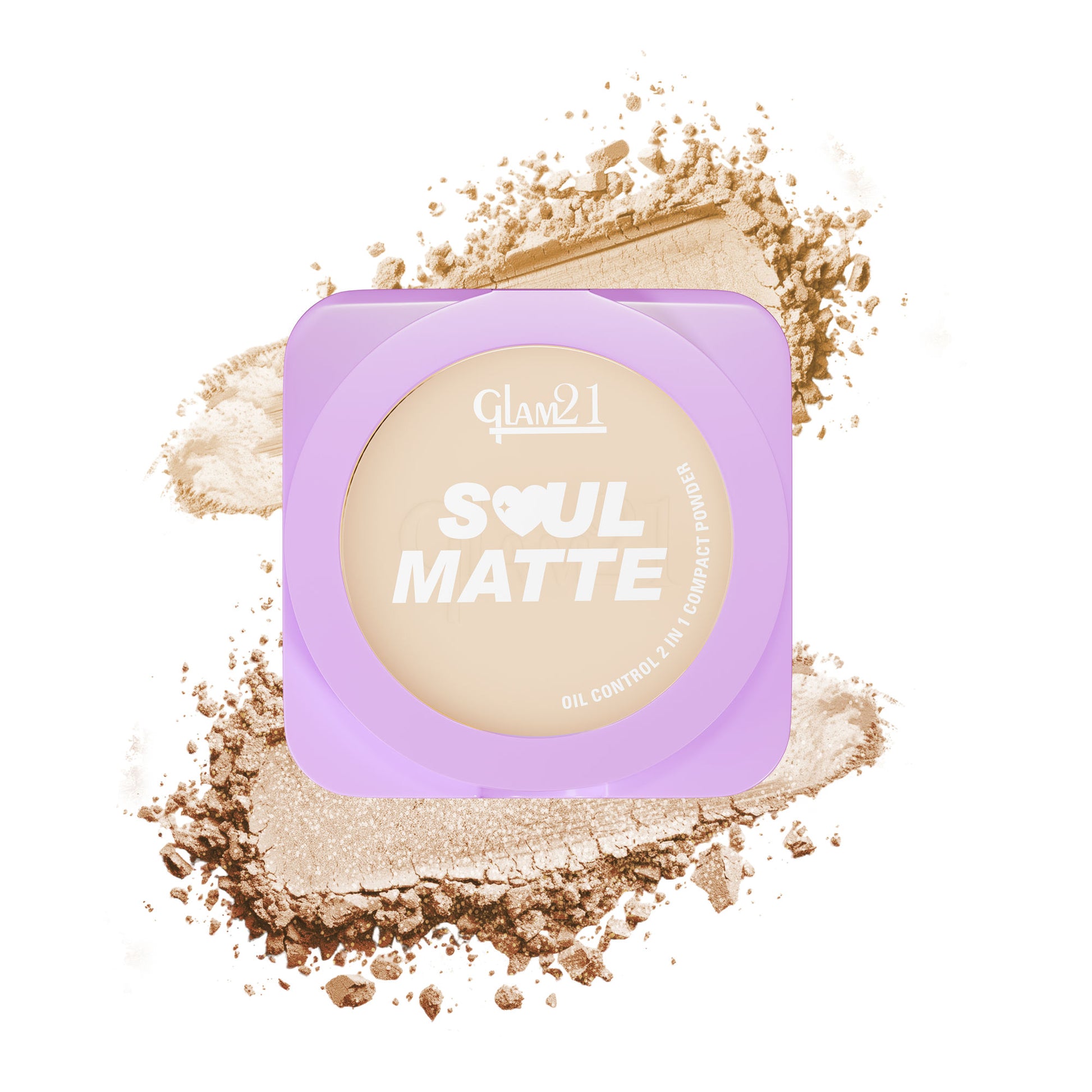 GLAM21 Soul Matte Compact - Silk Ivory