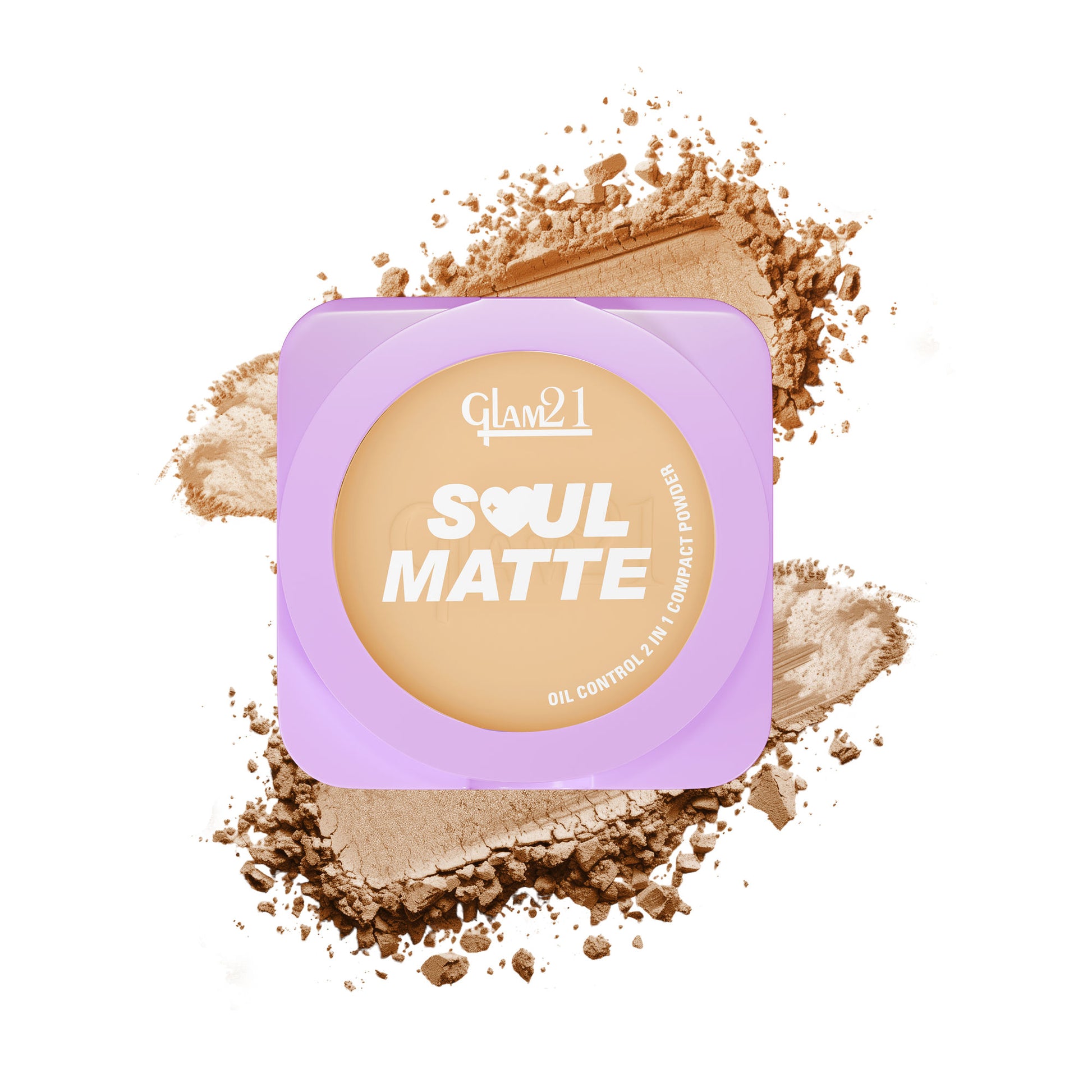 GLAM21 Soul Matte Compact - Toasted Almond