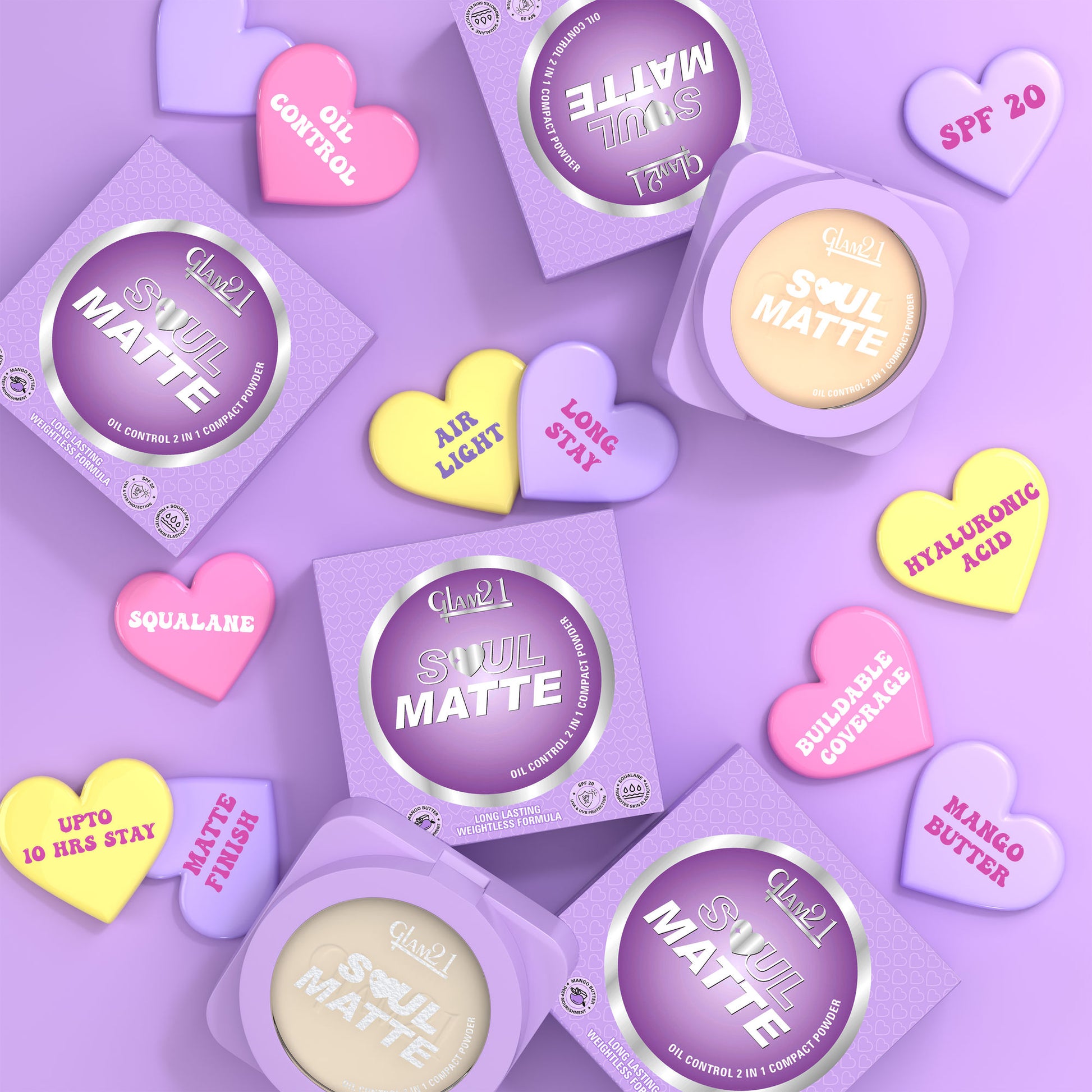GLAM21 Soul Matte Compact - Toasted Almond