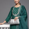 Indyancart VA Women's Ethnic Motifs Embroidered Sequinned Kurta Set