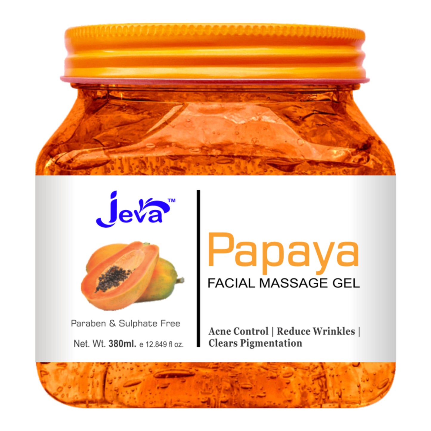 Jeva Papaya Gel Acne Control Reduces Wrinkles and Clears Pigmentation