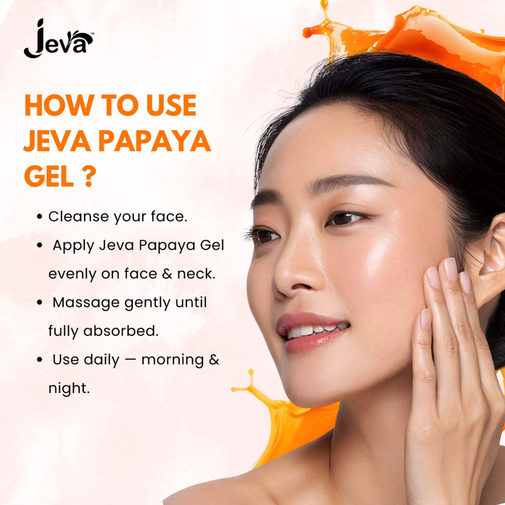 Jeva Papaya Gel Acne Control Reduces Wrinkles and Clears Pigmentation