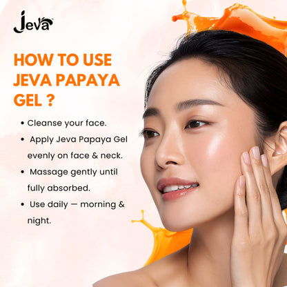 Jeva Papaya Gel Acne Control Reduces Wrinkles and Clears Pigmentation