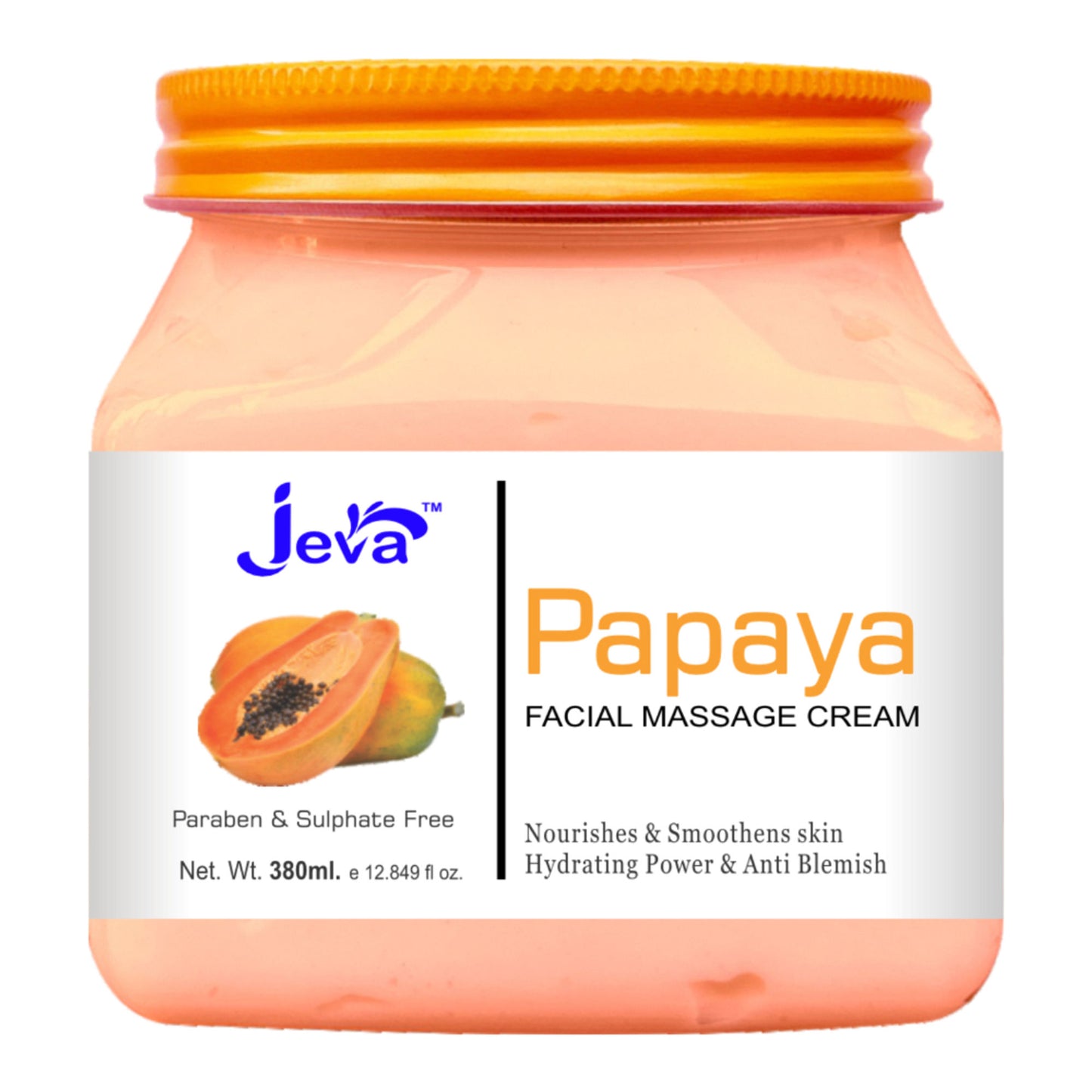 Jeva Papaya Nourishing and Smoothing Cream for Soft, Hydrated and Radiant Skin