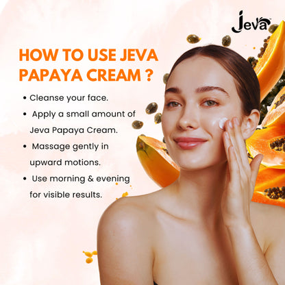Jeva Papaya Nourishing and Smoothing Cream for Soft, Hydrated and Radiant Skin