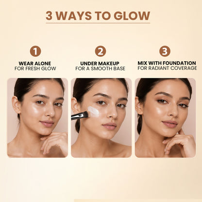 Swiss Beauty Real Make-Up Base Highlighting Primer , Brighten Skin , Modify Pore - 02 Golden Tint