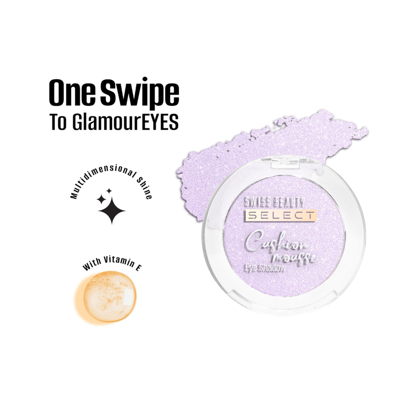 Swiss Beauty Select Cushion Mousse Eyeshadow - 4 Ultra Lilac