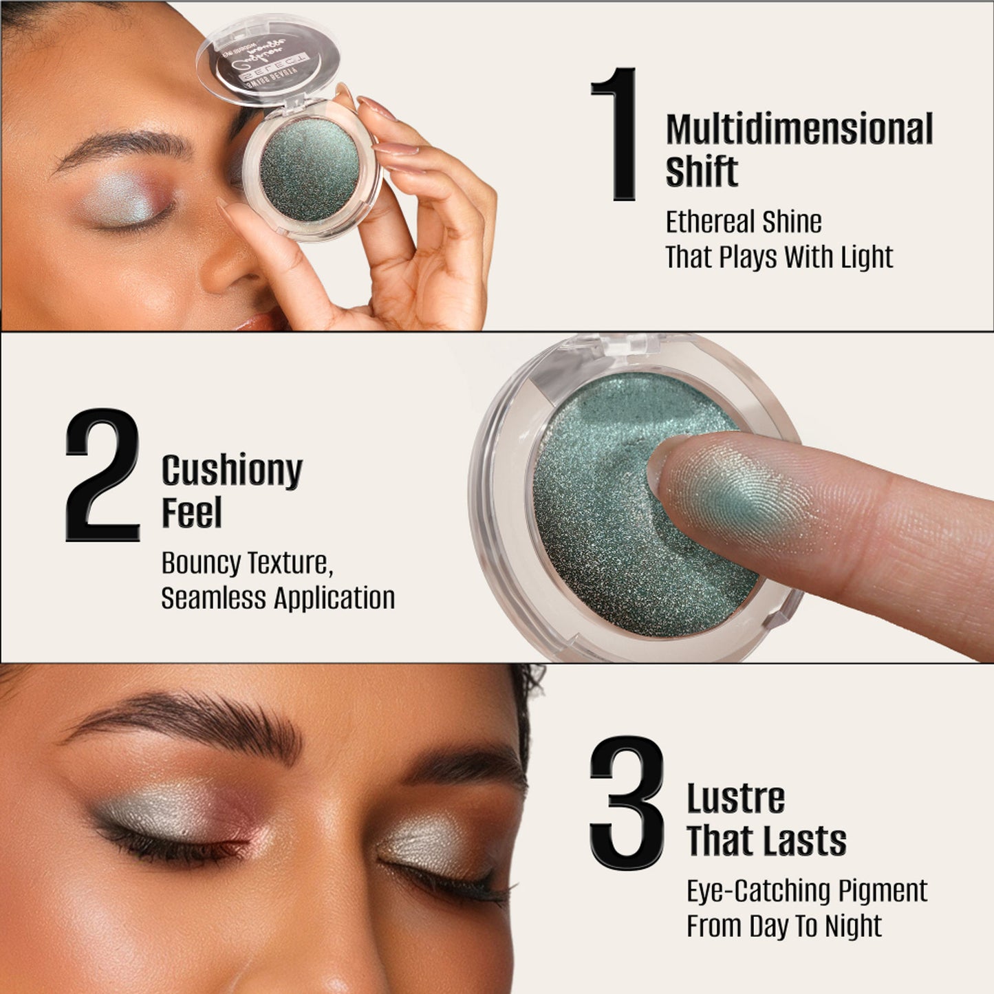 Swiss Beauty Select Cushion Mousse Eyeshadow - 5 Illuminating Gold