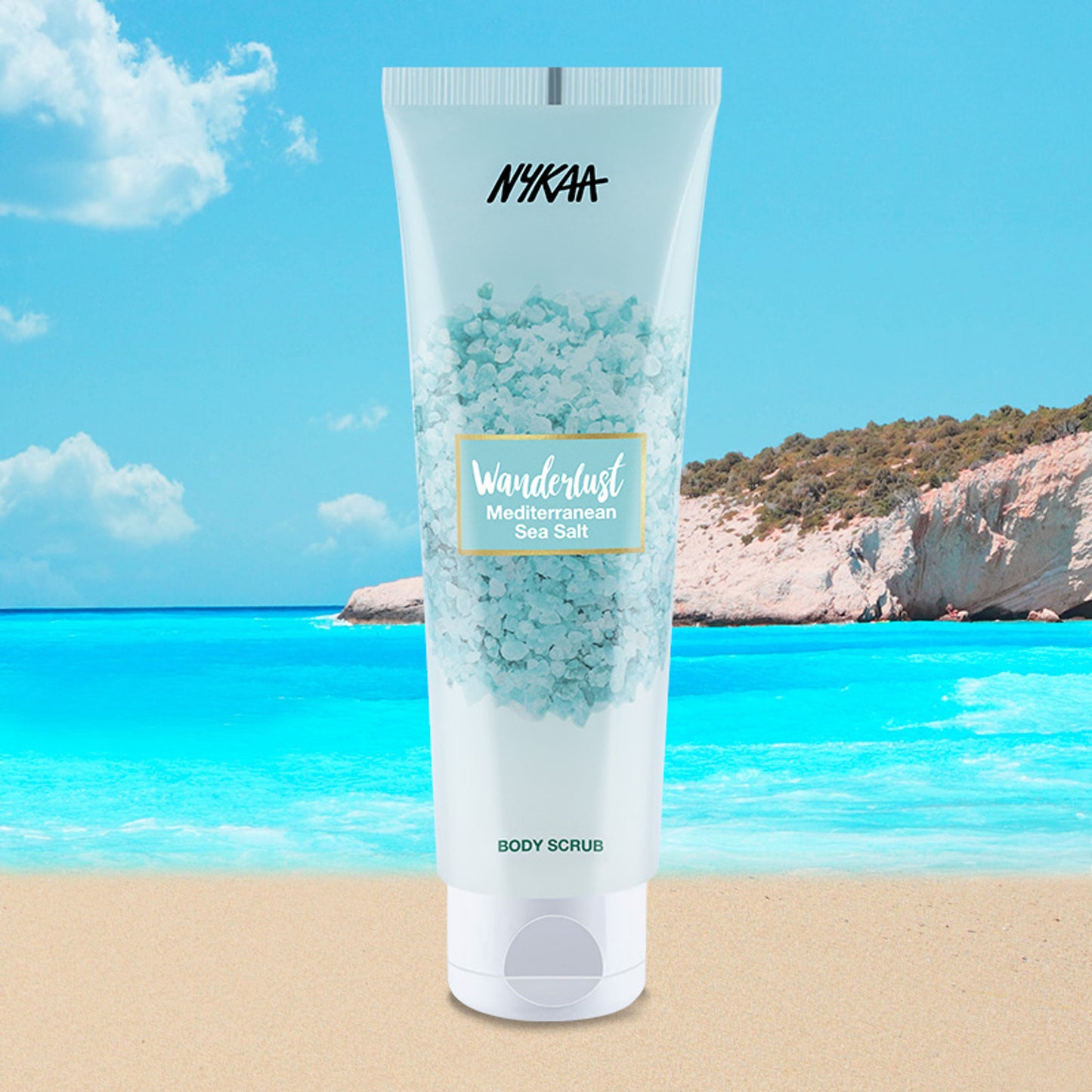 Nykaa Wanderlust Exfoliating Body Scrub - Mediterranean-Sea-Salt