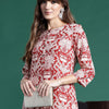 Indyancart IE Floral Printed Kurta