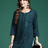 Indyancart IE Ethnic Motifs Embroidered Thread Work Kurta