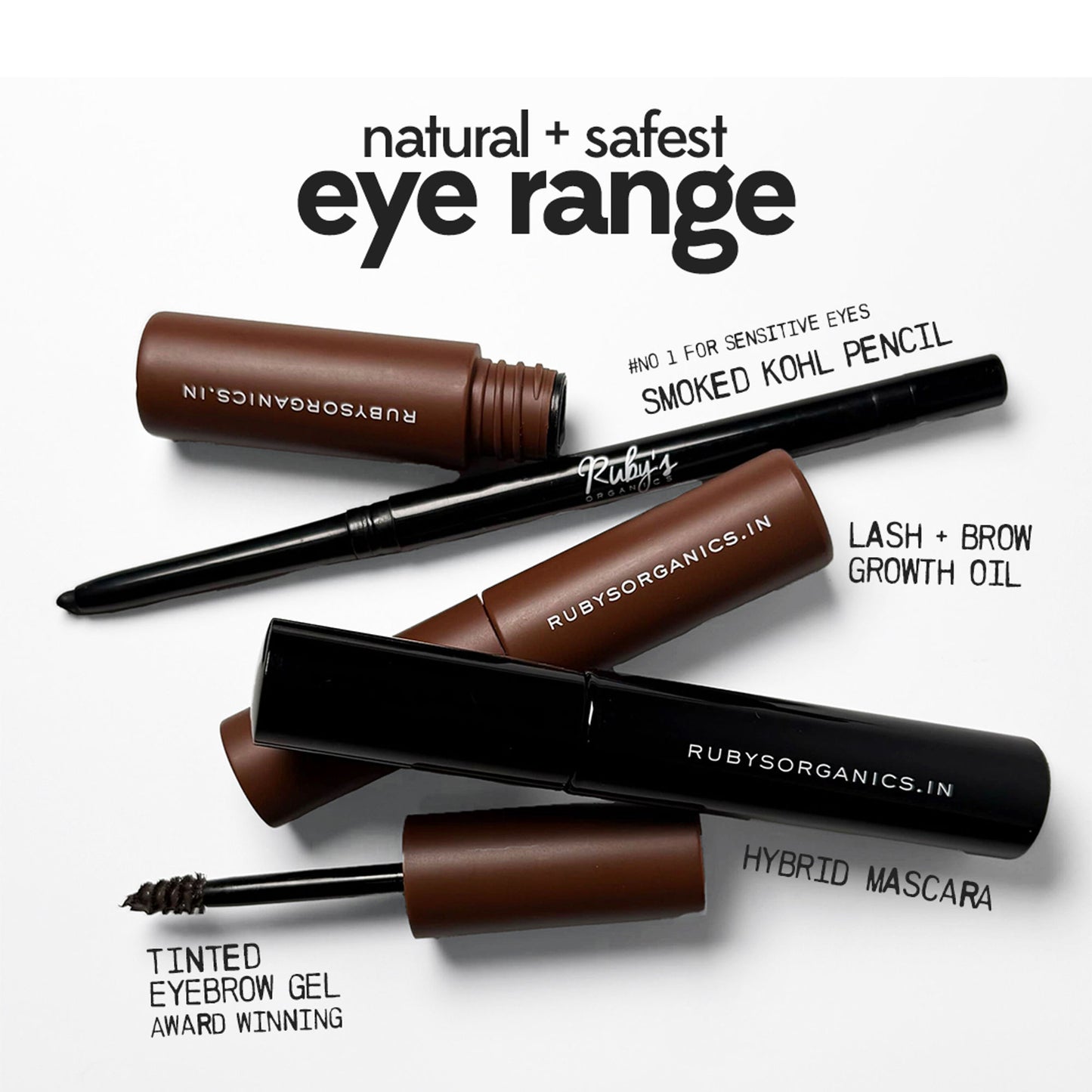 Ruby's Organics Tinted Eyebrow Gel - Ash