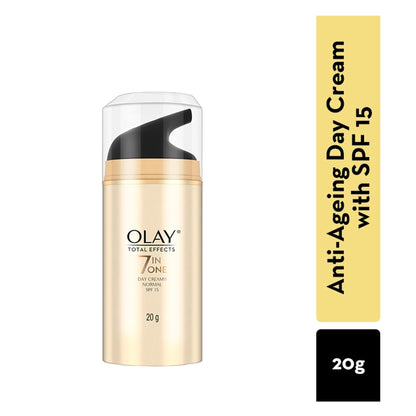Olay Total Effects Day Cream With SPF 15 Normal, Fights 7 Signs Of Ageing With Niacinamide