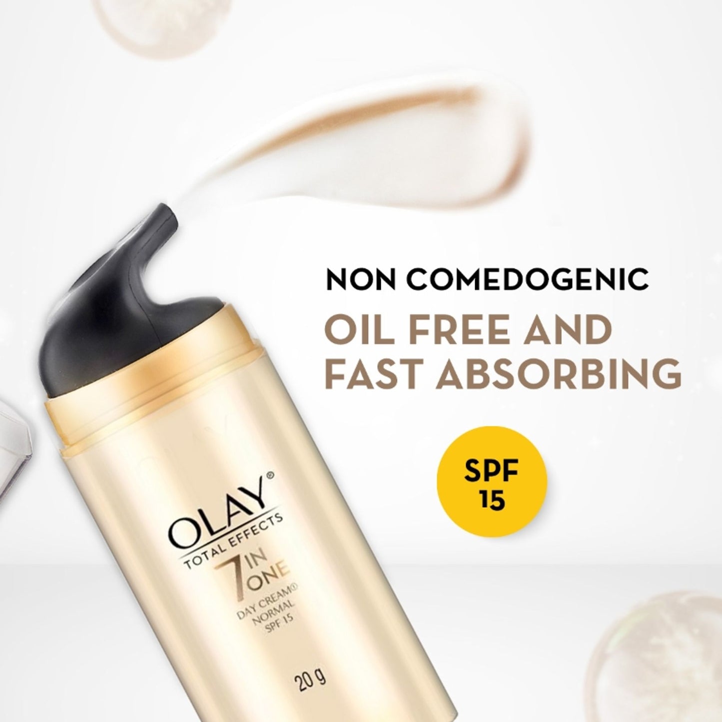Olay Total Effects Day Cream With SPF 15 Normal, Fights 7 Signs Of Ageing With Niacinamide