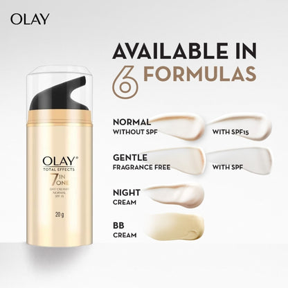 Olay Total Effects Day Cream With SPF 15 Normal, Fights 7 Signs Of Ageing With Niacinamide
