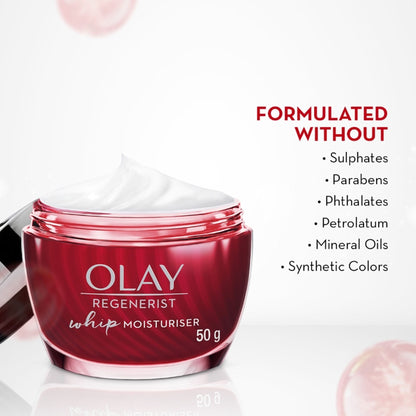Olay Regenerist Whip Cream With Spf30, Ultra Lightweight For Plump & Bouncy Skin With Niacinamide
