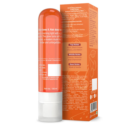 WOW Skin Science Zesty Crush Body & Hair Perfume Mist