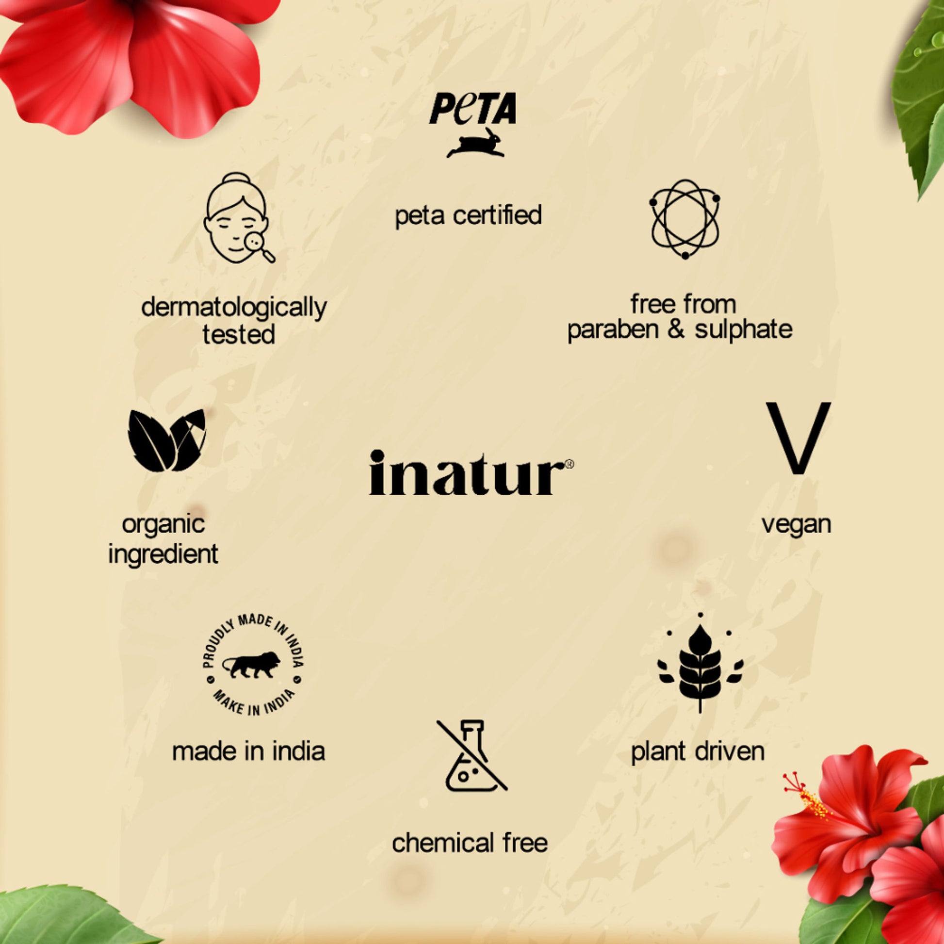 Inatur Hibiscus Hair Oil with Almond, Bhringraj & Amla, for Dry, Damaged Hair Care